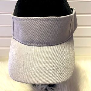 Gray Visor with Velcro Adjustable Strap